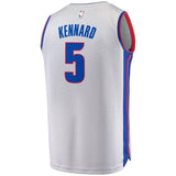 5-Luke Kennard Detroit Pistons Jersey Gray - Statement Edition