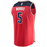 5-Markieff Morris Washington Wizards Team Color Player Jersey Red - Icon Edition