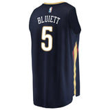 5-Trevon Bluiett New Orleans Pelicans  Jersey - Icon Edition - Navy