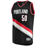 50-Caleb Swanigan Portland Trail Blazers  Jersey Black - Icon Edition
