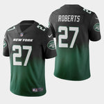 Men's New York Jets #27 Darryl Roberts Color Crash Gradient Green Jersey