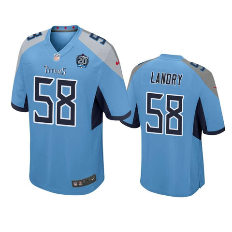 Tennessee Titans #58 Harold Landry Light Blue Game Jersey