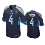 Tennessee Titans #4 Ryan Succop navy Game Jersey