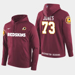 Men's Washington Redskins #73 Stan Jones Retired Player Pullover Hoodie - Burgundy