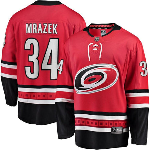 Petr Mrazek Carolina Hurricanes Fanatics Branded Home Breakaway Player Jersey - Red