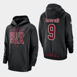 Men's Arizona Cardinals #9 Sam Bradford Sideline Lockup Pullover Hoodie - Black