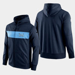 Men's Tennessee Titans Team Sideline Full-Zip Performance Hoodie - Navy