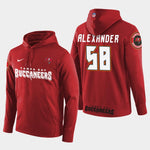 Men's Tampa Bay Buccaneers #58 Kwon Alexander New Season Player Pullover Hoodie - Red