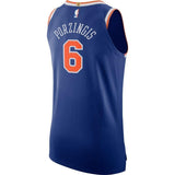 6-Kristaps Porzingis New York Knicks Swingman Jersey Blue - Icon Edition