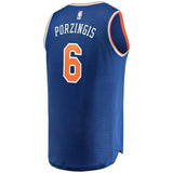 6-Kristaps Porzingis New York Knicks  Jersey Royal - Icon Edition