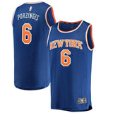 6-Kristaps Porzingis New York Knicks  Jersey Royal - Icon Edition