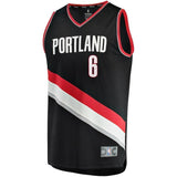 6-Nik Stauskas Portland Trail Blazers  Jersey - Icon Edition - Black