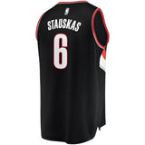 6-Nik Stauskas Portland Trail Blazers  Jersey - Icon Edition - Black