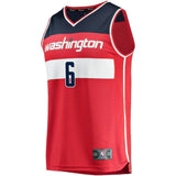 6-Troy Brown Jr. Washington Wizards  Jersey - Icon Edition - Red