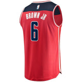 6-Troy Brown Jr. Washington Wizards  Jersey - Icon Edition - Red