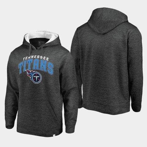 Men's Tennessee Titans Steady Fleece Pullover Hoodie - Gray White