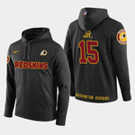 Men's Washington Redskins #15 Simmie Cobbs Jr. New Season Player Pullover Hoodie - Black