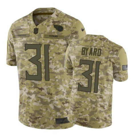 Tennessee Titans #31 2018 Salute to Service Kevin Byard Jersey Camo