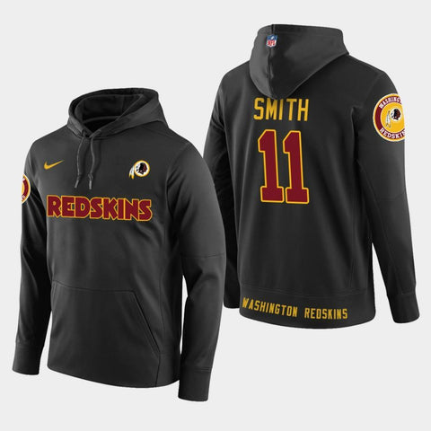 Men's Washington Redskins #11 Alex Smith New Season Player Pullover Hoodie - Black