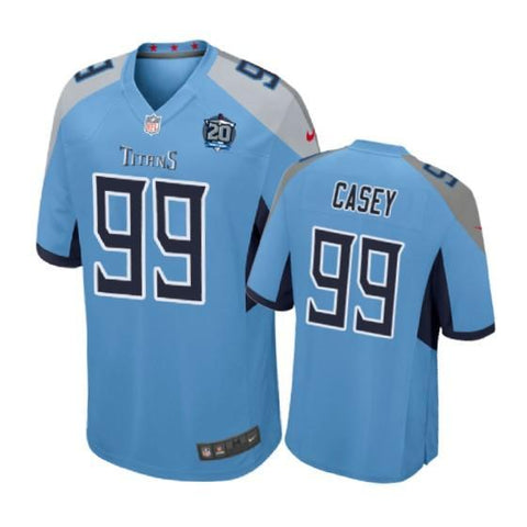 Tennessee Titans #99 Jurrell Casey Light Blue Nike Game Jersey