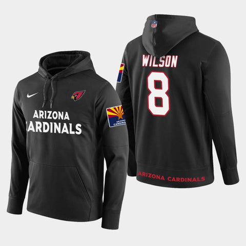 Men's Arizona Cardinals #8 Larry Wilson Retired Player Pullover Hoodie - Black