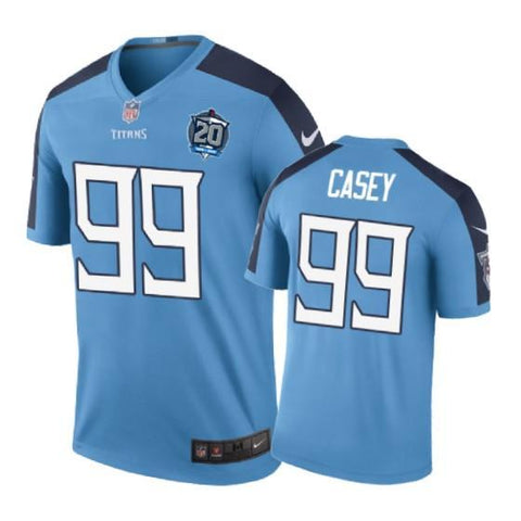 Tennessee Titans #99 Jurrell Casey Nike color rush Light Blue Jersey