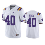 LSU Tigers Devin White White College Football Jersey