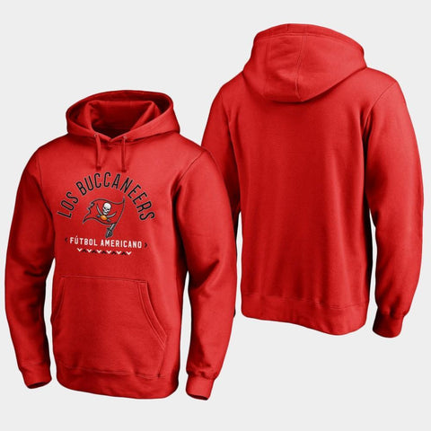 Men's Tampa Bay Buccaneers Futbol Americano Pullover Hoodie - Red