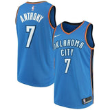 7-Carmelo Anthony Oklahoma City Thunder  Swingman Jersey Blue - Icon Edition
