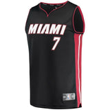 7-Goran Dragic Miami Heat  Jersey Black - Icon Edition