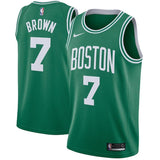 7-Jaylen Brown Boston Celtics Swingman Jersey Green - Icon Edition