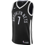 7-Jeremy Lin Brooklyn Nets Swingman Jersey Black - City Edition
