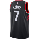 7-Kyle Lowry Toronto Raptors Swingman Jersey - Statement Edition – Black