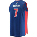 7-Stanley Johnson Detroit Pistons Jersey - Icon Edition – Blue