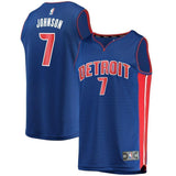 7-Stanley Johnson Detroit Pistons Jersey - Icon Edition – Blue
