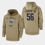 Men's Dante Fowler Jr Los Angeles Rams Salute to Service Sideline Therma Pullover Hoodie - Tan