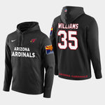 Men's Arizona Cardinals #35 Aeneas Williams Retired Player Pullover Hoodie - Black