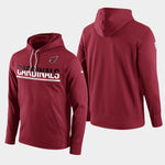 Men's Arizona Cardinals Sideline Circuit Sideline Circuit Pullover Performance Hoodie - Cardinal