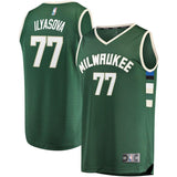 77-Ersan Ilyasova Milwaukee Bucks  Jersey - Icon Edition - Hunter Green