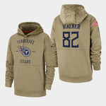 Men's Delanie Walker Tennessee Titans 2019 Salute to Service Sideline Therma Pullover Hoodie - Tan