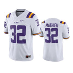 LSU Tigers Tyrann Mathieu White Game Alumni Player Jersey