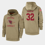 Men's Budda Baker Arizona Cardinals Salute to Service Sideline Therma Pullover Hoodie - Tan