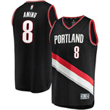 8-Al-Farouq Aminu Portland Trail Blazers Jersey Black - Icon Edition