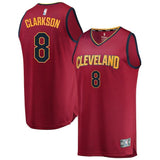 8-Jordan Clarkson Cleveland Cavaliers  Jersey Wine - Icon Edition