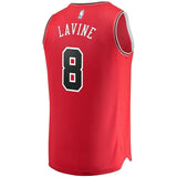8-Zach LaVine Chicago Bulls  Jersey Red - Icon Edition