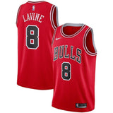 8-Zach LaVine Chicago Bulls  Swingman Jersey - Icon Edition – Red