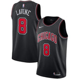 8-Zach LaVine Chicago Bulls  Swingman Jersey - Statement Edition – Black