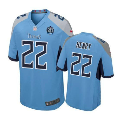 Tennessee Titans #22 Derrick Henry Light Blue Nike Game Jersey