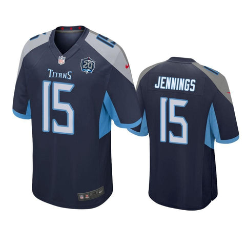 Tennessee Titans #15 Darius Jennings navy Game Jersey