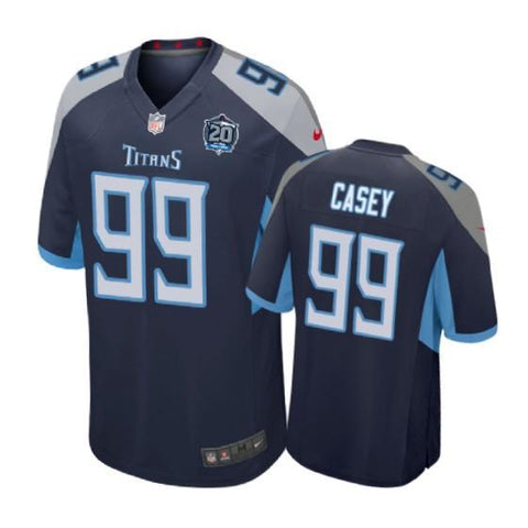 Tennessee Titans #99 Jurrell Casey navy Nike Game Jersey